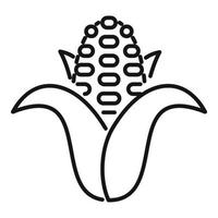 Eco corn icon outline vector. Animal organic vector