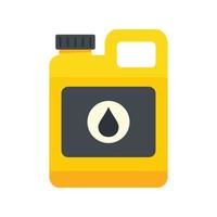Vehicle motor oil icon flat isolated vector