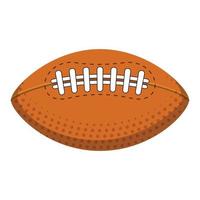 vector de dibujos animados de icono de bola de juego. fútbol americano