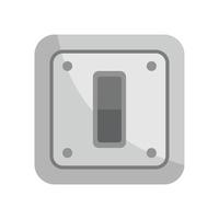 Electric switch icon flat isolated vector