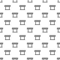 Traffic barrier pattern, simple style vector