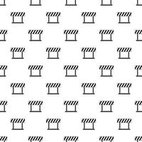 Traffic barrier pattern, simple style vector