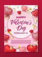 Happy Valentine's Day Poster vector