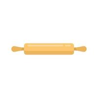 Wood cooker roll icon flat isolated vector