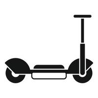 Electric trotinette icon simple vector. Scooter transport vector