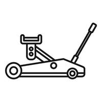 Car lift icon outline vector. Repair auto vector