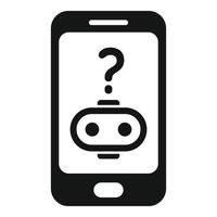 Phone assistant icon simple vector. Office service vector