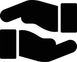 Hands Helping Vector Icon Design