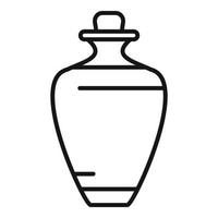 Jojoba oil bottle icon outline vector. Aroma plant vector