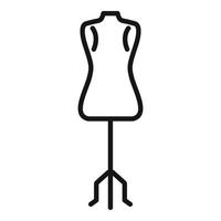 Sewing mannequin icon outline vector. Repair machine vector