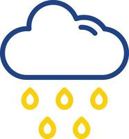 Cloud Rain Vector Icon Design