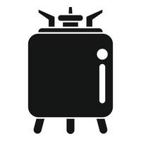 Top view stove icon simple vector. Gas cooker vector