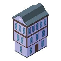 National house icon isometric vector. Travel city vector