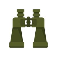 Binoculars icon flat isolated vector