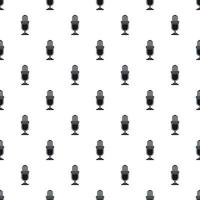 Retro microphone pattern, simple style vector