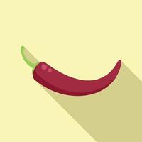Gmo pepper icon flat vector. Dna food vector