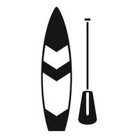 Sup stand up icon simple vector. Board surf vector