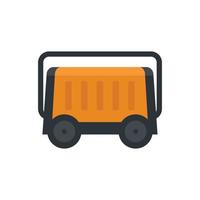 Portable generator icon flat isolated vector