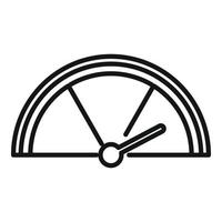 Credibility dashboard icon outline vector. Customer trust vector