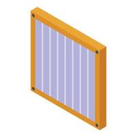 Wall air filter icon isometric vector. Clean virus vector