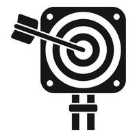 Solution new target icon simple vector. Creative problem vector