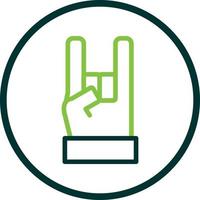 Hand Rock Vector Icon Design