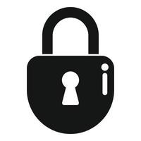 Privacy locker icon simple vector. Computer protect vector