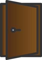 Door Open Vector Icon Design