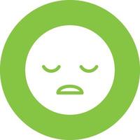 Frown Open Vector Icon Design