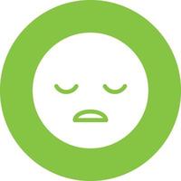 Frown Open Vector Icon Design