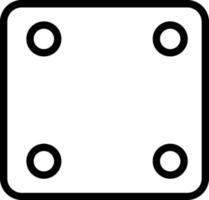 Dice Four Vector Icon Design