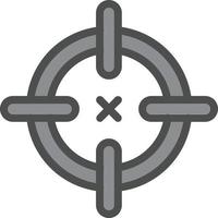 Crosshairs Vector Icon Design