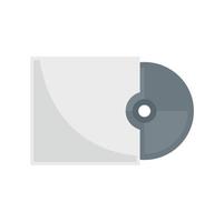 almacenamiento cd disco icono plano aislado vector