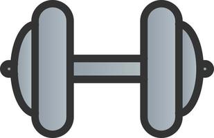 Dumbbell Vector Icon Design