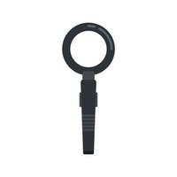 Equipment metal detector icon flat isolated vector