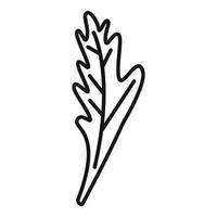 Parsley bunch icon outline vector. Herb leaf vector