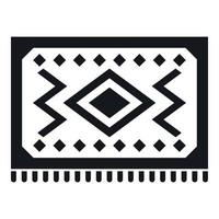 Turkish carpet icon, simple style vector