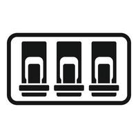 Switchboard icon simple vector. Circuit box vector