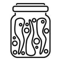 Pickled chilli icon outline vector. Food eating vector