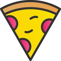 Pizza Slice Vector Icon Design