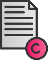 Copyright Vector Icon Design