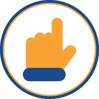 Hand Point Up Vector Icon Design