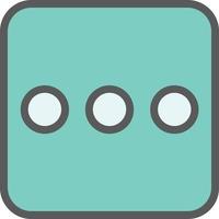 Ellipsis H Vector Icon Design