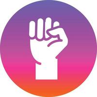 Fist Raised Vector Icon Design
