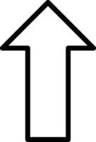 Long Arrow Alt Up Vector Icon Design