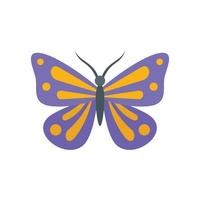 Festive butterfly icon flat isolated vector