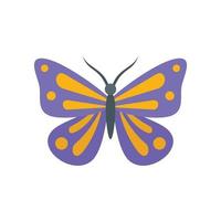 Festive butterfly icon flat isolated vector