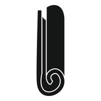 Oriental cinnamon icon simple vector. Spice stick vector
