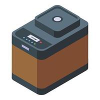 Home breadmaker icon isometric vector. Food machine vector