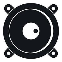 Audio speaker icon, simple style vector